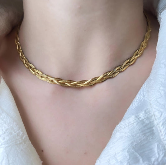 Braid Golden Necklace